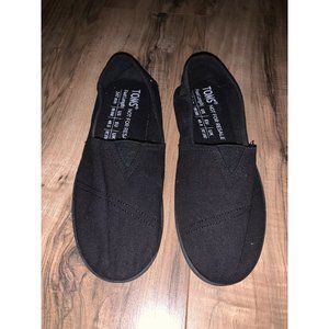 TOMS "Not for Resale" Cotton Upper Women Slip Ons